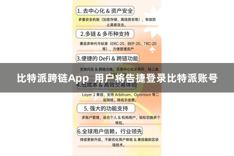 比特派跨链App  用户将告捷登录比特派账号