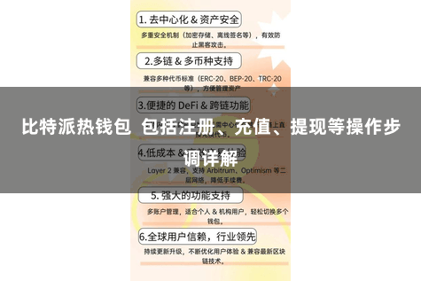 比特派热钱包 包括注册、充值、提现等操作步调详解