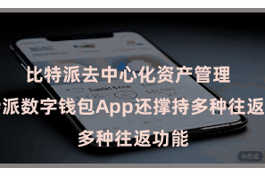 比特派去中心化资产管理 比特派数字钱包App还撑持多种往返功能